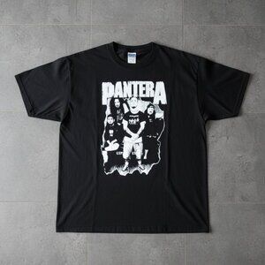 Vintage Pantera Band Graphic T-Shirt – Heavy Metal Rock Tee – Classic Black